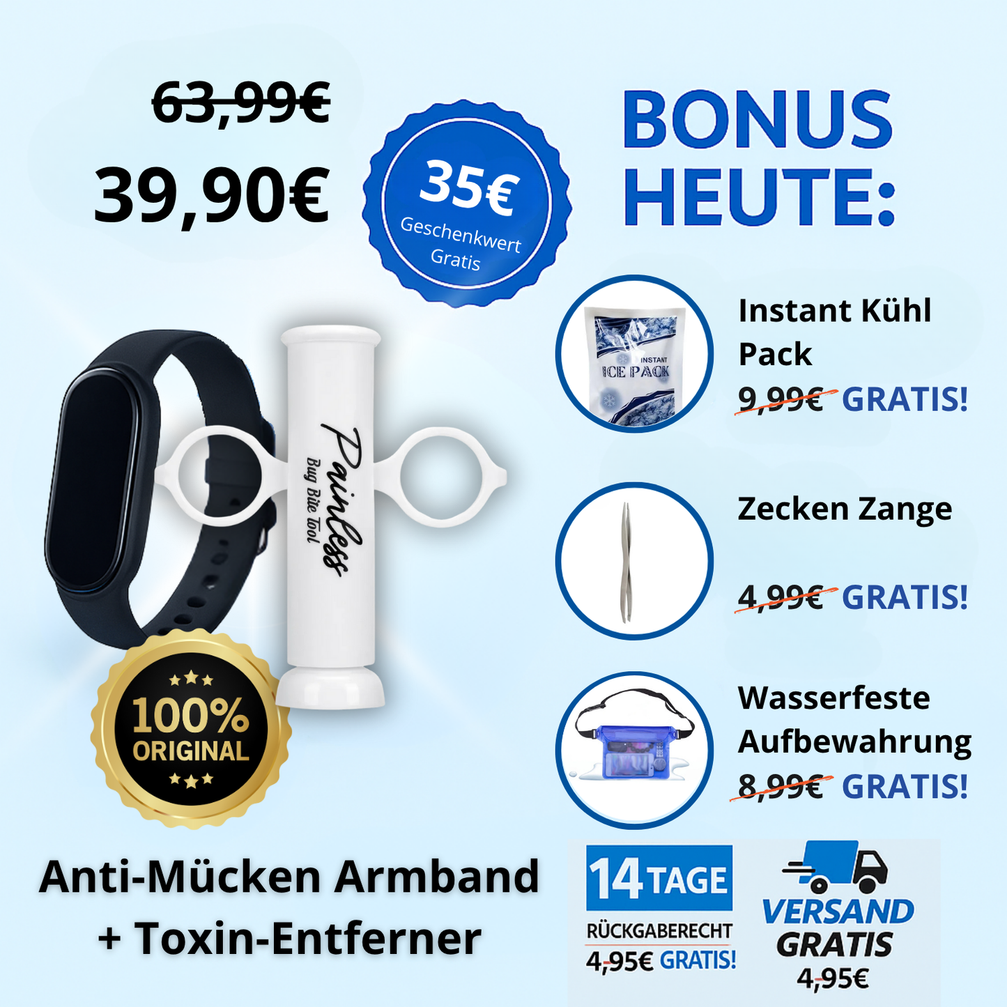 Das All-in-One - Mücken und Zecken Kit
