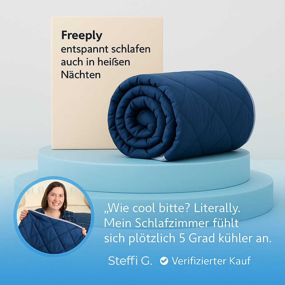 Freeply - Entspannt einschlafen, ohne Schwitzen.